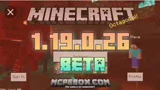 Minecraft 1.19.0.26 beta update download free || the wild update