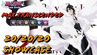 Byakuya (5th Anniversary) MAX TRANSCENDED T20 Showcase | Bleach Brave Souls