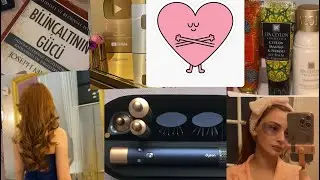 Dəri və Sa&ccedil; Qulluğum + Mən 💖 #asmr #skincare #haircare #azerbaijan #dyson #bioderma #loccitane