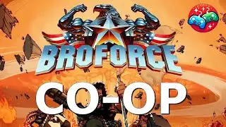 Local co-op in Broforce (multiplayer games)