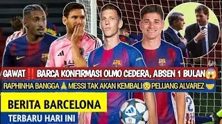Official‼️Dani Olmo Injured, Out for 1 Month😱Messi Not Returning🥺Raphinha Proud 🙏Alvarez's Chance...