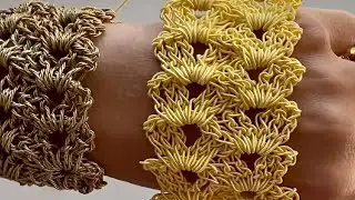 BRAZALETE CRIS A CROCHET