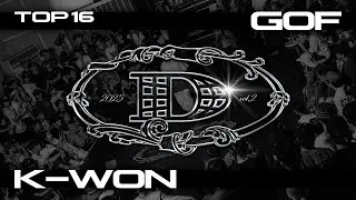 K-WON vs GOF :: TOP16 - THE CHOICE IS YOURS HIPHOP 1:1 BATTLE VOL.2 2025