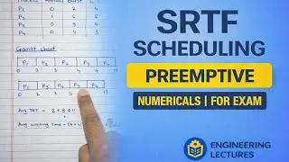 Shortest Remaining Time First (SRTF) | with notes  Explanation 
