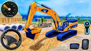 Real City Construction  Simulator 3D-City Road Builder Excavator Truck 3D-Android Gameplay ZNLGAMERZ