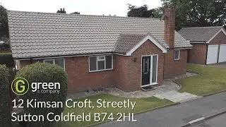 Video tour of house - 12 Kimsan Croft Streetly Sutton Coldfield B74 2HL -  Drone