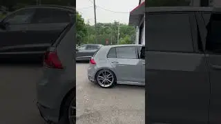 Nardo Grey VW Golf R Wrapped in Avery Dennison #automobile