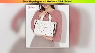 Japanese Lover Dating Love Embroidery Ruffle Edge Tote Bag Girl Women's Sweet Fashion Versatile