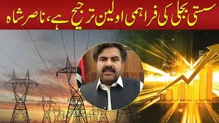 Provision of Affordable Electricity is The Top Priority, Nasir Shah | Sachal Times