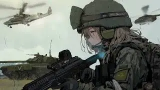 anime girl soldier with russian military hardware moewalls com