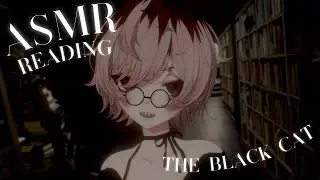 【ASMR READING】The Black Cat by Edgar Allan Poe | soft spoken reading, gentle rain sounds