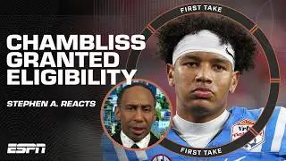 Stephen A. calls Trinidad Chambliss a 'GREAT STORY & TALENT' in college football 👏 | First Take