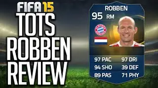 FIFA 15: TOTS ROBBEN REVIEW! (95) +INGAME STATS! FIFA 15 PLAYER REVIEW!