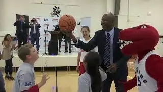 Raptors Unveil Refurbished Court at Thunderbird Community Centre - September 29, 2016