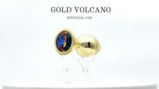 Gold Volcano butt plug by Krystail