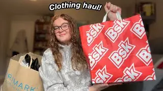 CLOTHING TRY-ON HAUL | Bershka, Hollister, Primark, H&M | university, back to school clothes haul