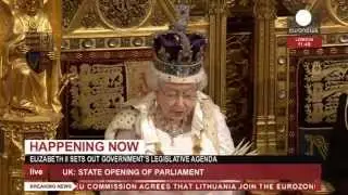 Queen Elizabeth II Speech to Parliament 2014 (recorded live feed)