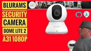 Blurams Dome Lite 2 A31 Smart Pan & Tilt Camera works with Blurams APP and Amazon Alexa