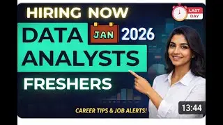 Top Data Analyst Jobs for Freshers (Jan 2026) | 0 Experience | Apply Direct Company Portal
