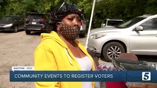 Non-profits hold voter registration drives