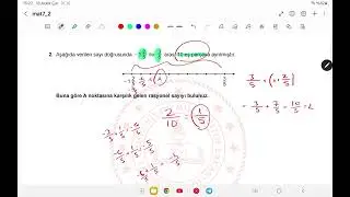 7. Sınıf 1. Dönem 2. Yazılı Örneği