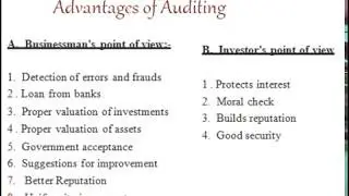 Advantages of auditing