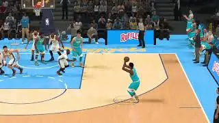 after offensive rebound, find shooter