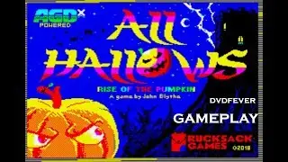 All Hallows: Rise of the Pumpkin gameplay - ZX Spectrum 2018 game (1080p HD)