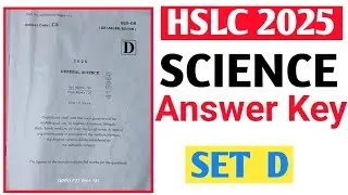 HSLC 2025 Science Question Paper Solution lScience Question Paper Solution 2025 l HSLC 2025 Science