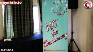 HOTEL CUTS POWER DURING ART FOR DEMOCRACY CAMPAIGN EVENT