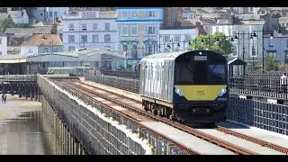 Isle of Wight D-Stock Class 484 trains and Hovercraft - 29th June 2024