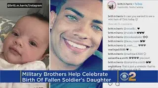 Army Battalion Takes Photo With Fallen Soldier&rsquo;s Newborn Baby