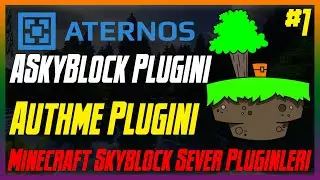 Aternos SkyBlock sunucusu pluginleri.(ASkyblock,Authme,Vault)Minecraft &Uuml;cretsiz Skyblock Sunucusu.#1