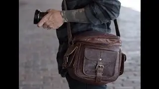 Brown Leather Camera Bag - High On Leather