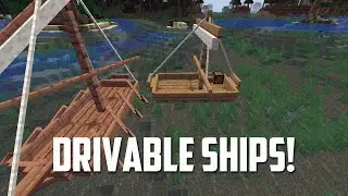 Мод Small Ships (Управляемые парусные корабли в Minecraft)