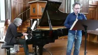 Chen Halevi (clarinet), Noam Greenberg(piano) recording Schumann, Brahms, Koch and Berg