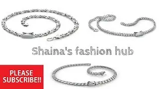 Platinum chain collection for men