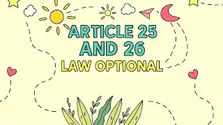 Restrictions on Freedom of Religion Explained | Article 25(2), Article 26 | Law Optional