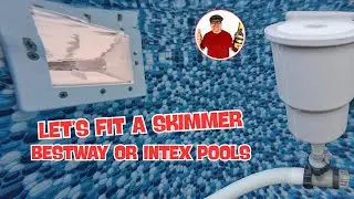 How To Install Hayward Skimmer - Best Upgrade Ever - Coleman Intex Best Way - For Above Ground Pools