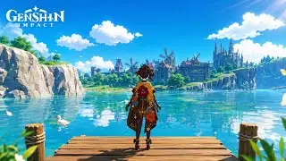 Genshin Impact Mondstadt City Exploration 🌆 | Beautiful Mondstadt Walkthrough | 4K 60FPS | Tirsa
