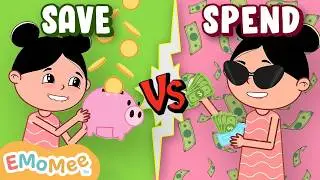 Save It Or Spend It? 💰 | Piggy Bank Power! 🐖 | Financial Literacy For Kids | Kids Cartoon | EMoMee