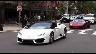 Supercars in Boston  7/8/17 - 4x Lamborghini and More