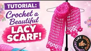🧣 Easy Crochet Scarf Tutorial | Beginner Friendly | Step-by-Step. 