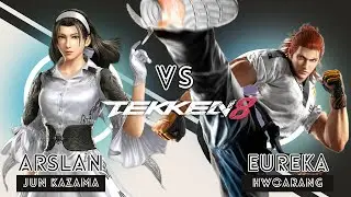 Tekken 8 : PVP Match 2024 Arslan (Jun Kazama) Vs Eureka (Hwoarang) - Yakushima 2024.03.24 - 16.40