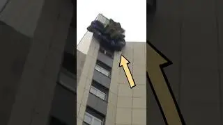 High Rise Emergency Chute  🪂 #facts #shorts #new #trending #adventure #fire #emergency