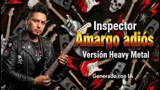 Inspector &ndash; Amargo Adi&oacute;s | Cover IA Heavy Metal 2000s poderoso