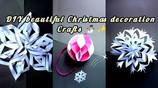 DIY beautiful paper Christmas decoration crafts ideas ❄️✨⛄||paper crafts ideas 