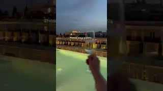 The rooftop infinity pool at Athens Capital Center Hotel