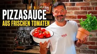 The BEST Pizza Sauce from Fresh Tomatoes 🍅 It’s So Easy!