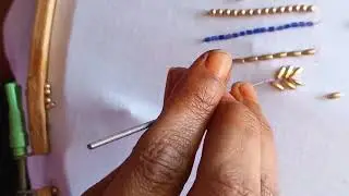 Free aari embroidery classes -49- Rice bead stitch